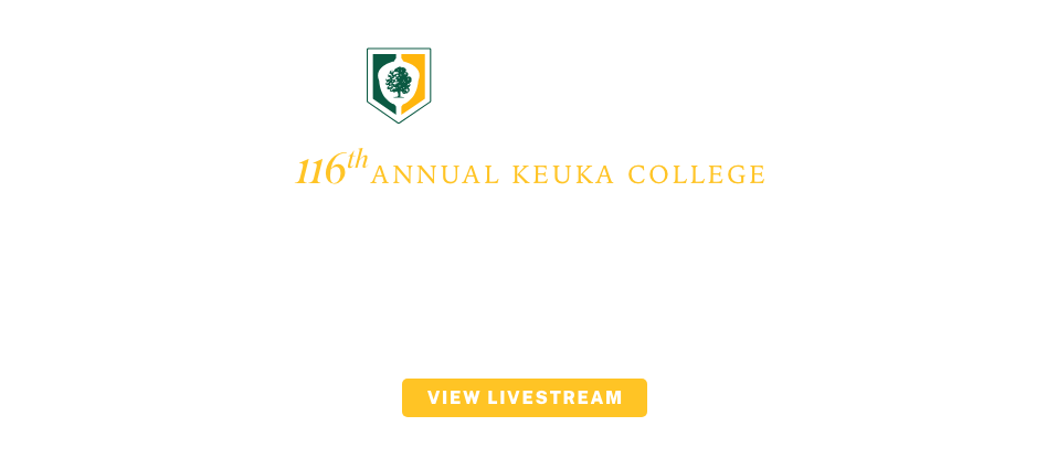 116th Annual Keuka College Commencement Saturday, May 17 10 a.m.